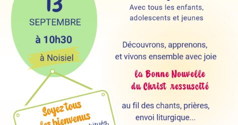 Culte de rentrée du dimanche 13 septembre à Noisiel
